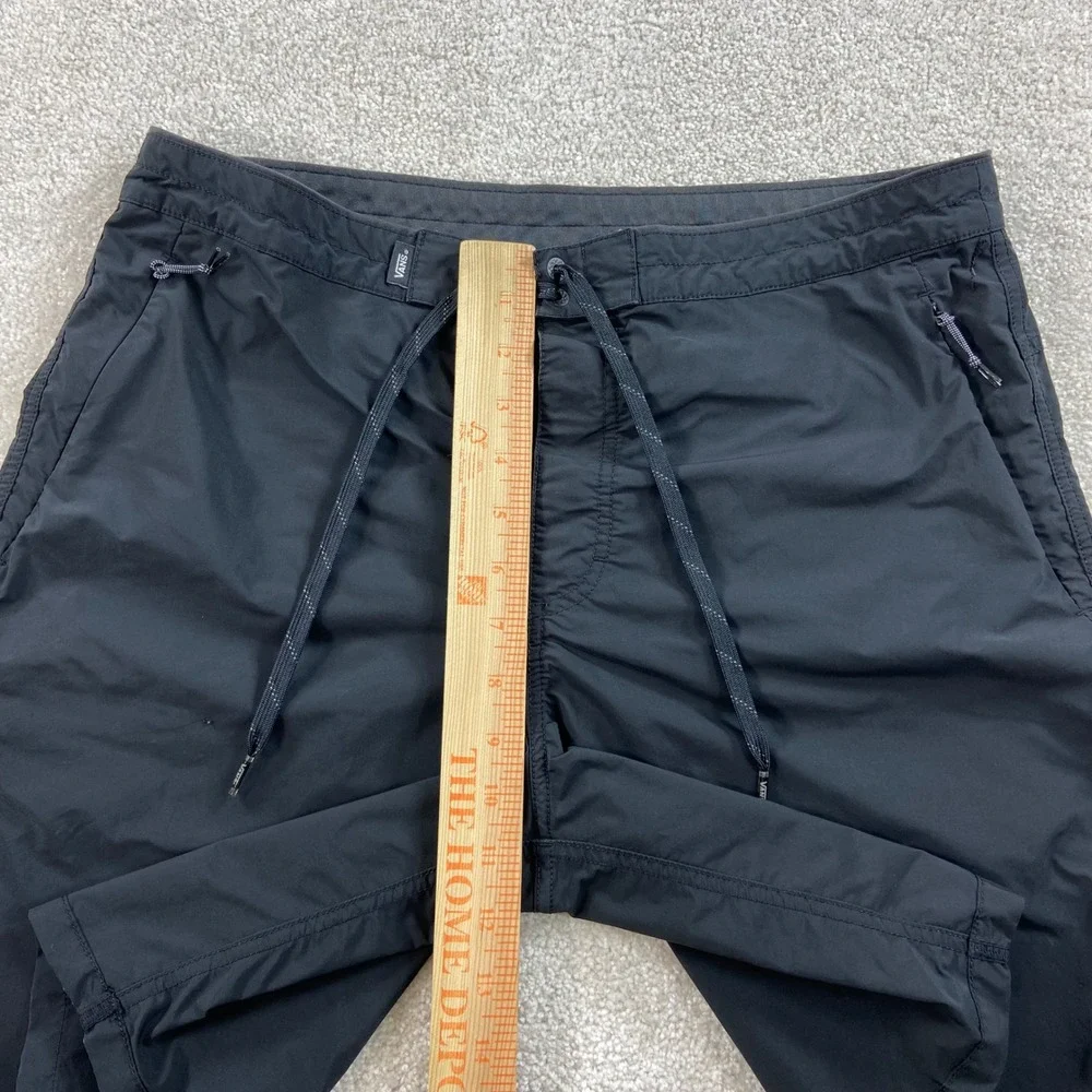 Vans Board Shorts Mens 32 Black Drawstring Zipper Pockets Surf Skate Swim